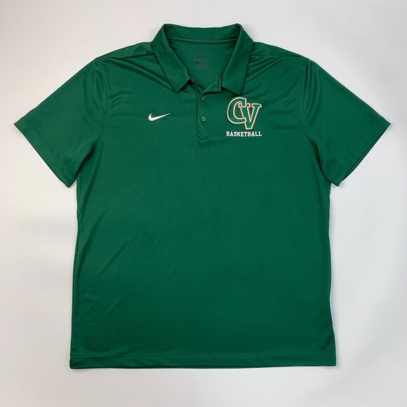Nike Polo Shirt Mens XL Extra Large Green CV Basketball Dri Fit Short Sleeve - Picture 2 of 15